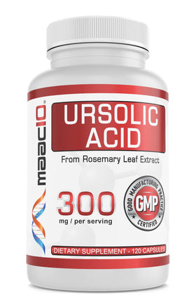 Flacon de MAAC10 Acide Ursolique 300mg 120 capsules vue de face