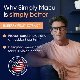Flacon de Macu MD ouvert avec capsules visibles