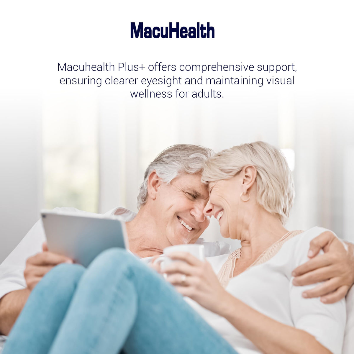 Flacon de Macuhealth Complément Alimentaire Oculaire ouvert