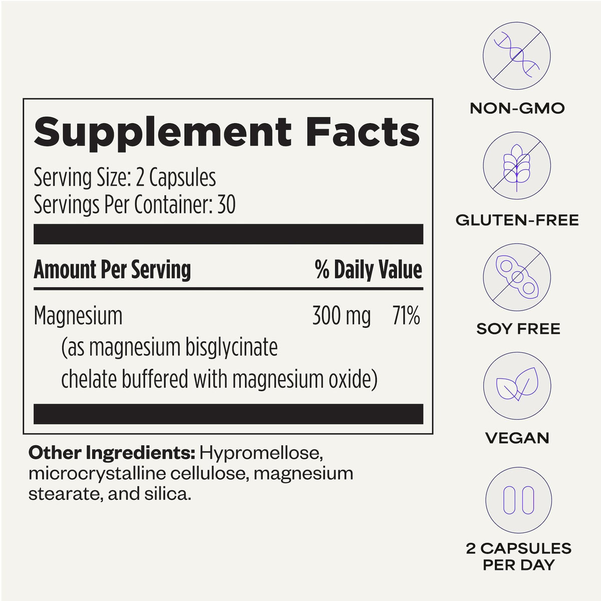 Flacon de magnésium bisglycinate de Suppgrade Labs sur un fond naturel