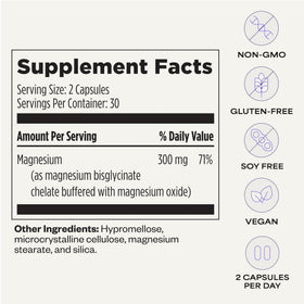 Flacon de magnésium bisglycinate de Suppgrade Labs sur un fond naturel