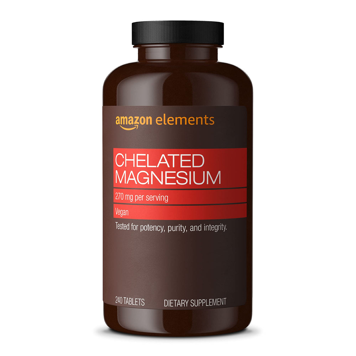Flacon de magnésium chélaté 240 comprimés Elements vue de face