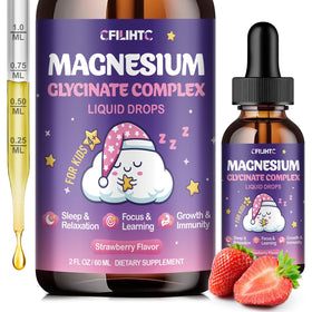 Flacon de magnésium glycinate CFILIHTC 200 mg gouttes fraise