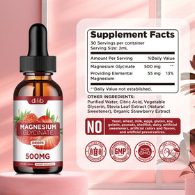 Flacon de magnésium glycinate dilib avec une cuillère doseuse