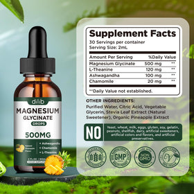 Flacon de magnésium glycinate dilib dans un cadre de vie actif