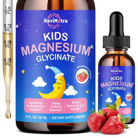 Flacon de Magnesium Glycinate Liquide pour Enfants ReviNutra 150g vue de face