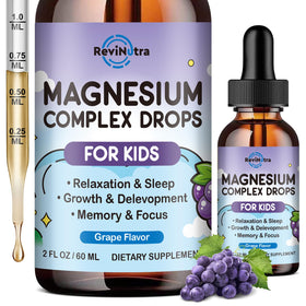 Flacon de magnésium glycinate liquide ReviNutra 150g vue de face