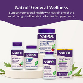 Flacon de magnésium glycinate Natrol sur une table en bois