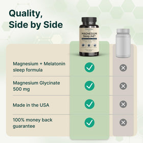 Flacon de magnésium glycinate VINATURA avec dosage visible