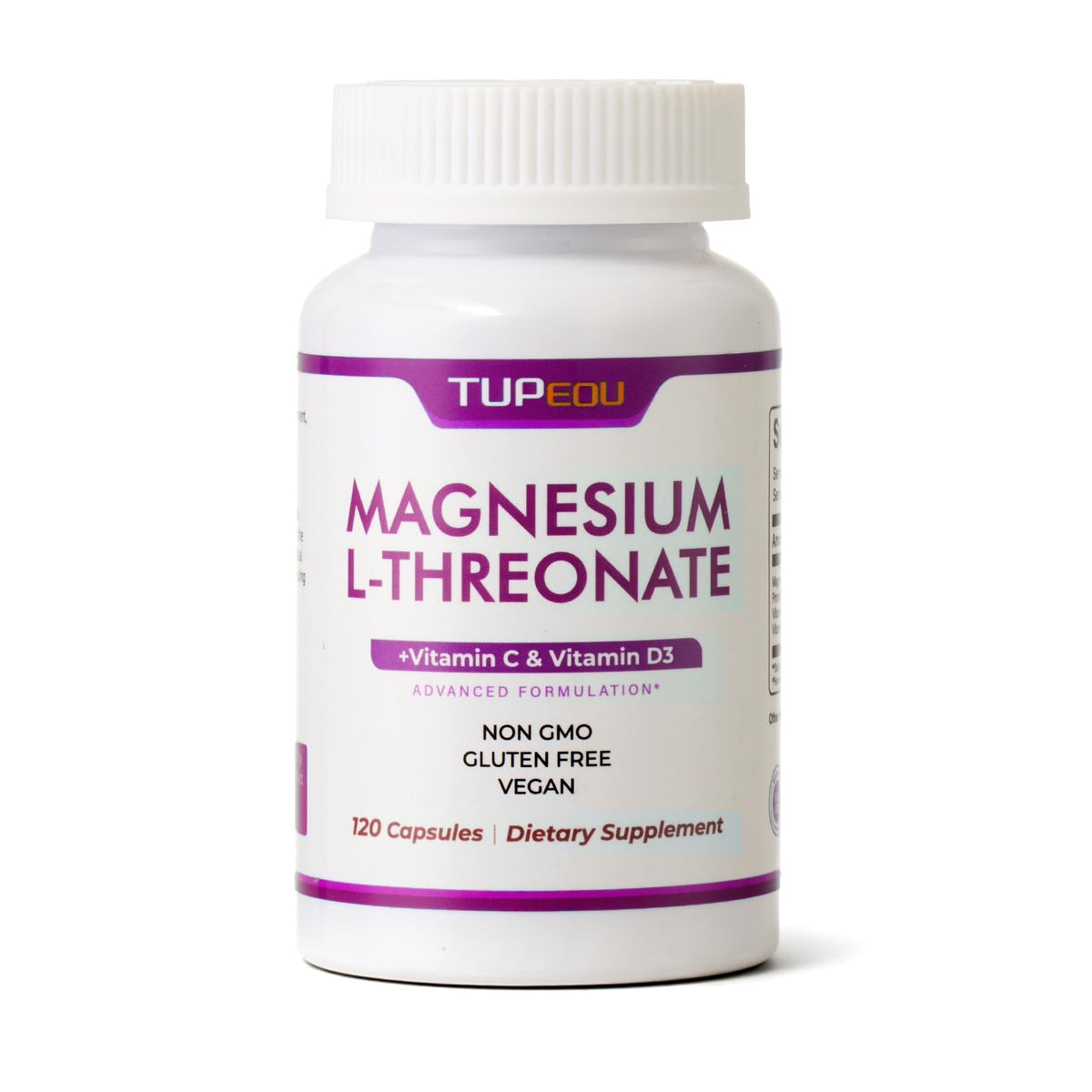 Flacon de Magnésium L-Thréonate 120 capsules de tupeou