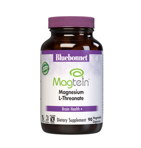 Flacon de Magnésium L-Thréonate BlueBonnet, 90 capsules végétales