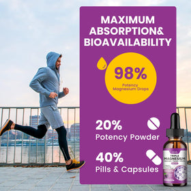 Flacon de magnésium liquide dilib sur fond neutre