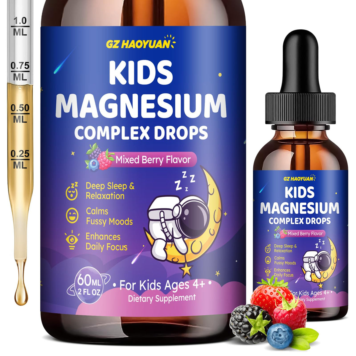 Flacon de magnésium liquide GZ HAOYUAN 150g vue de face
