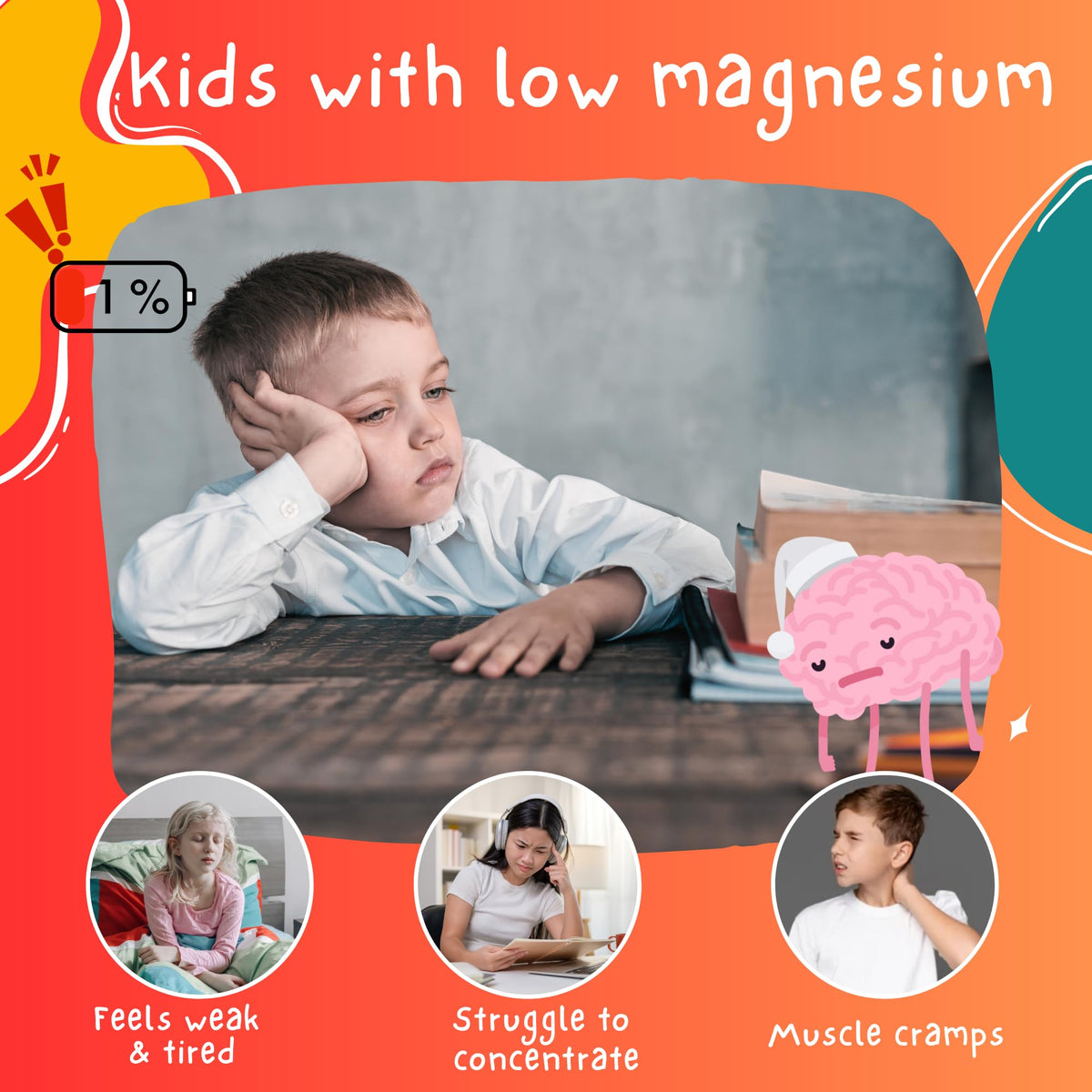 Flacon de magnésium liquide HELLO HEALTH sur fond neutre