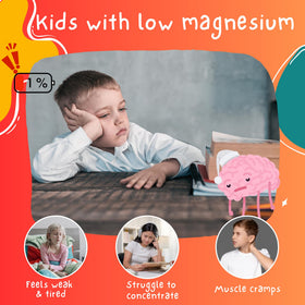 Flacon de magnésium liquide HELLO HEALTH sur fond neutre
