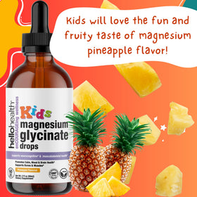 Flacon de magnésium liquide HELLO HEALTH sur une table