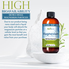 Flacon de magnésium liquide NutriNoche dans un environnement de cuisine