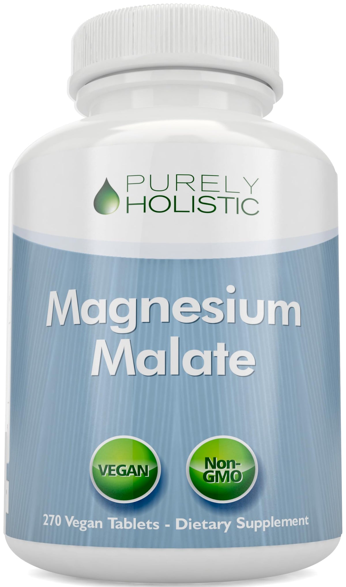 Flacon de Magnésium Malate 400MG Purely Holistic avec 240 comprimés