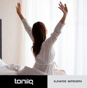 Flacon de magnésium ouvert avec capsules Toniiq