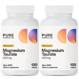 Flacon de magnésium taurate PureFormulas 400mg avec 120 comprimés