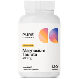 Flacon de magnésium taurate PureFormulas 400mg avec 120 comprimés
