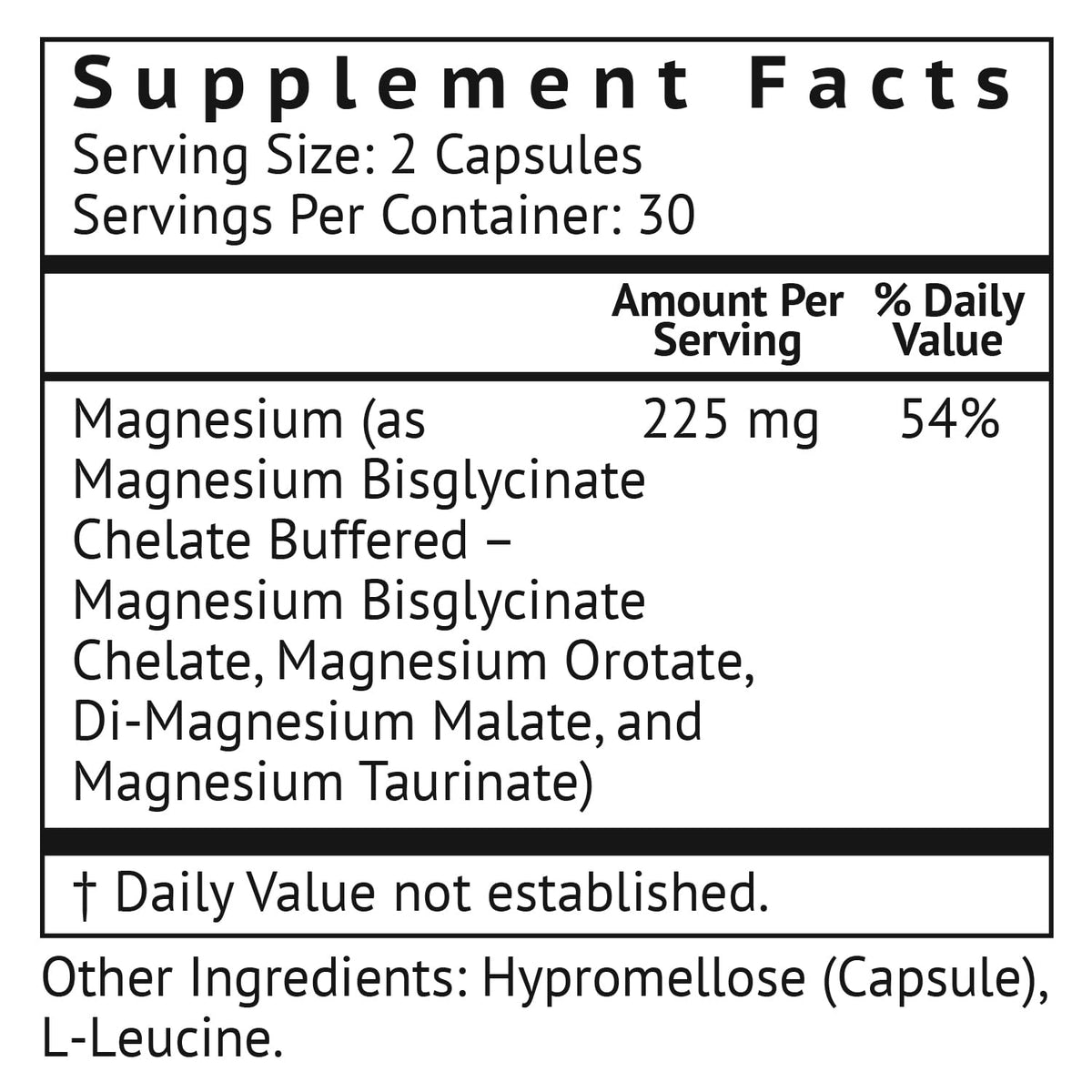 Flacon de magnésium VitaMonk avec étiquette