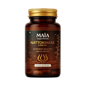 Flacon de MAÏA SUPERFOODS Nattokinase 5000 FU vue de face
