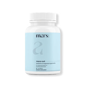 Flacon de mars by GHC Capsules de Racine de Maca, étiquette visible