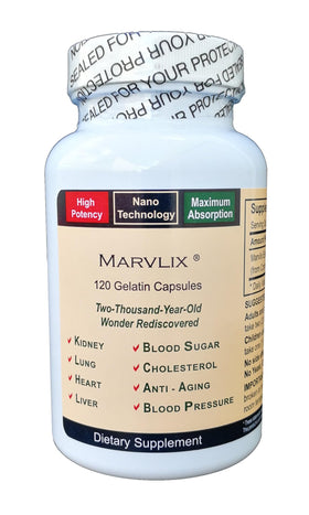Flacon de Marvlix Cordyceps Sinensis 120 capsules vue de face
