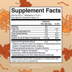 Flacon de MARYRUTH'S Complément Champignon Cordyceps Bio 200mg avec étiquette