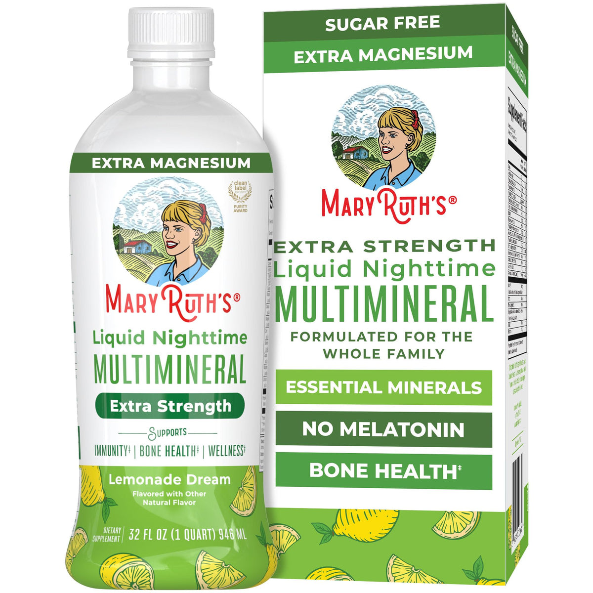 Flacon de MARYRUTH'S Multimineral Liquide Extra Fort 32oz vue de face