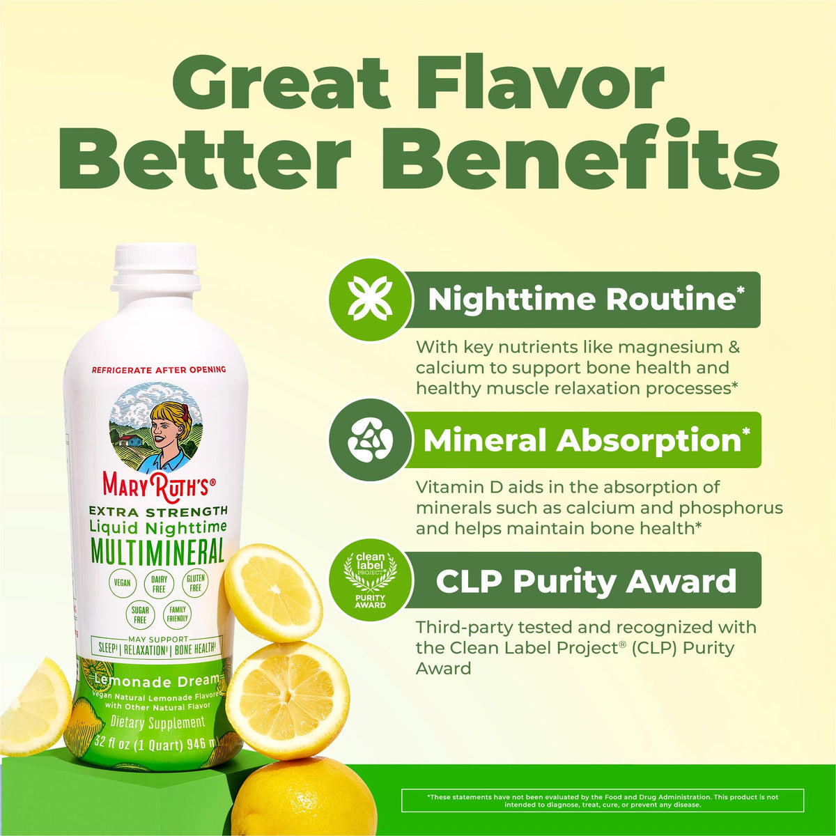 Flacon de MARYRUTH'S Multimineral sur une table avec des fruits