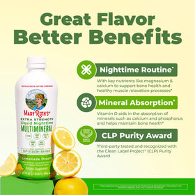 Flacon de MARYRUTH'S Multimineral sur une table avec des fruits