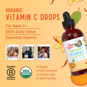 Flacon de MARYRUTH'S Vitamine C avec ingrédients naturels
