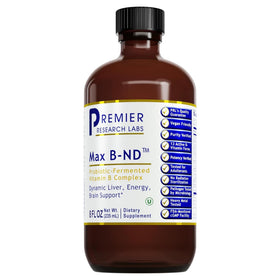 Flacon de Max B-ND 8 Fl Oz avec étiquette et goutteuse
