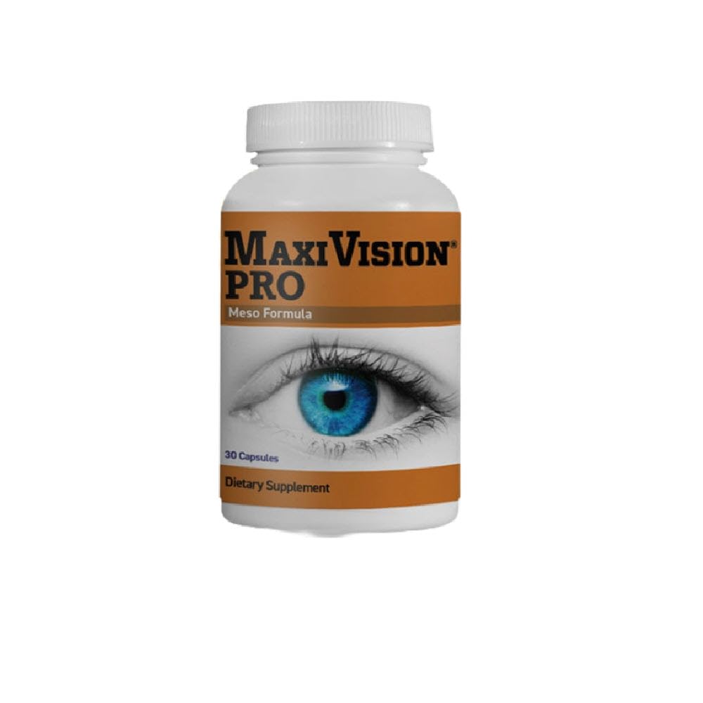Flacon de MaxiVision PRO Meso Formula 30 capsules avec étiquette
