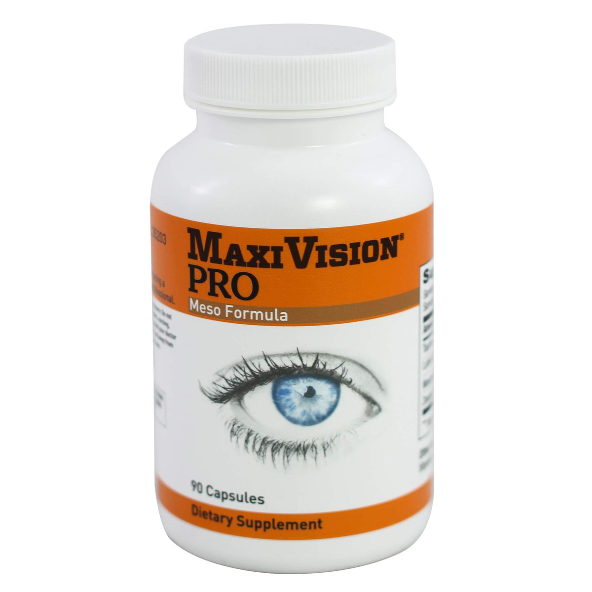 Flacon de MaxiVision PRO Meso Formula contenant 90 capsules