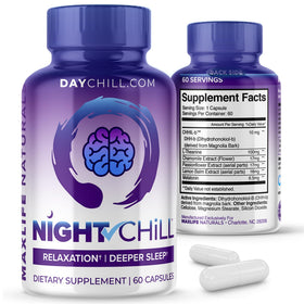 Flacon de MAXLIFE NATURALS Complément de Sommeil 60 capsules vue de face
