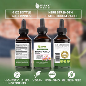 Flacon de Maxx Herb Pau D'Arco avec pipette