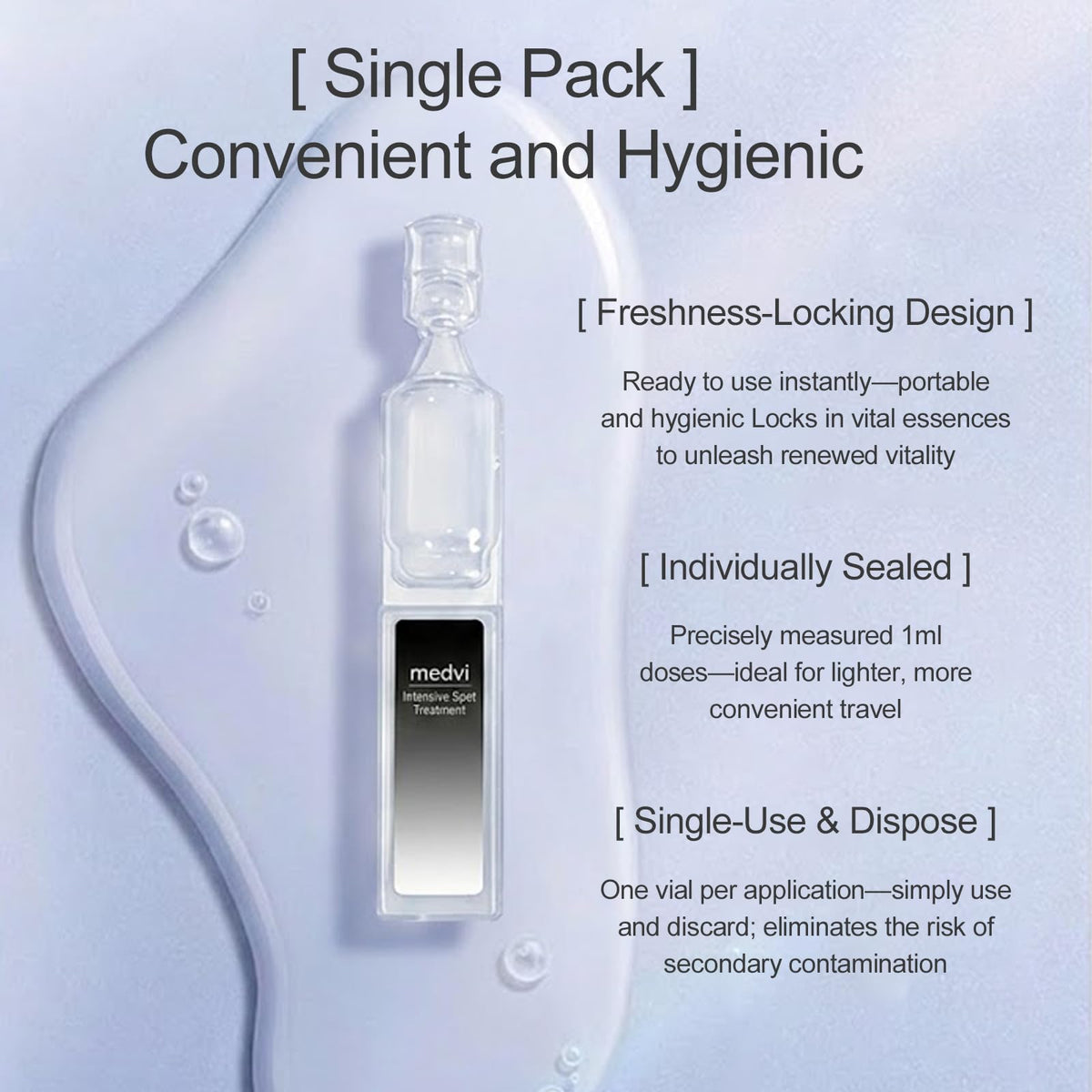 Flacon de Medvi Quad Complément Alimentaire Liquide 191g avec bouchon ouvert