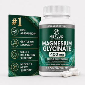 Flacon de Mefluo Magnésium Glycinate 90 capsules végétales