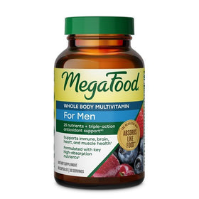 Flacon de MegaFood Multivitamines Complètes pour Hommes 60 Capsules