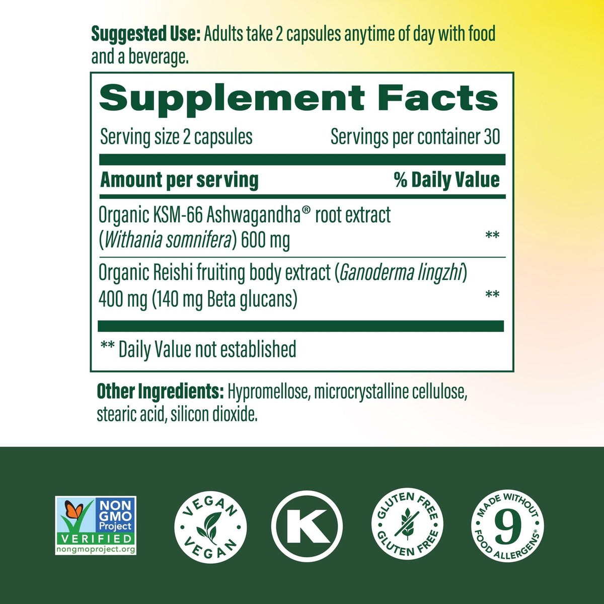 Flacon de MegaFood Superfood Champignon avec capsules à l'intérieur