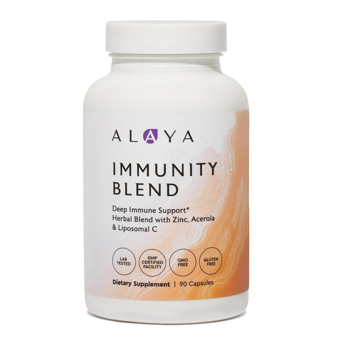 Flacon de Mélange daily wellness Alaya Naturals 90 capsules vue de face