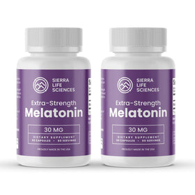 Flacon de mélatonine 30mg SIERRA LIFE SCIENCES avec 120 capsules