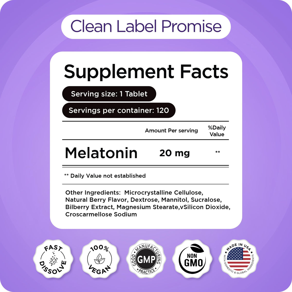 Flacon de melatonine Balancebreens sur un fond de nuit