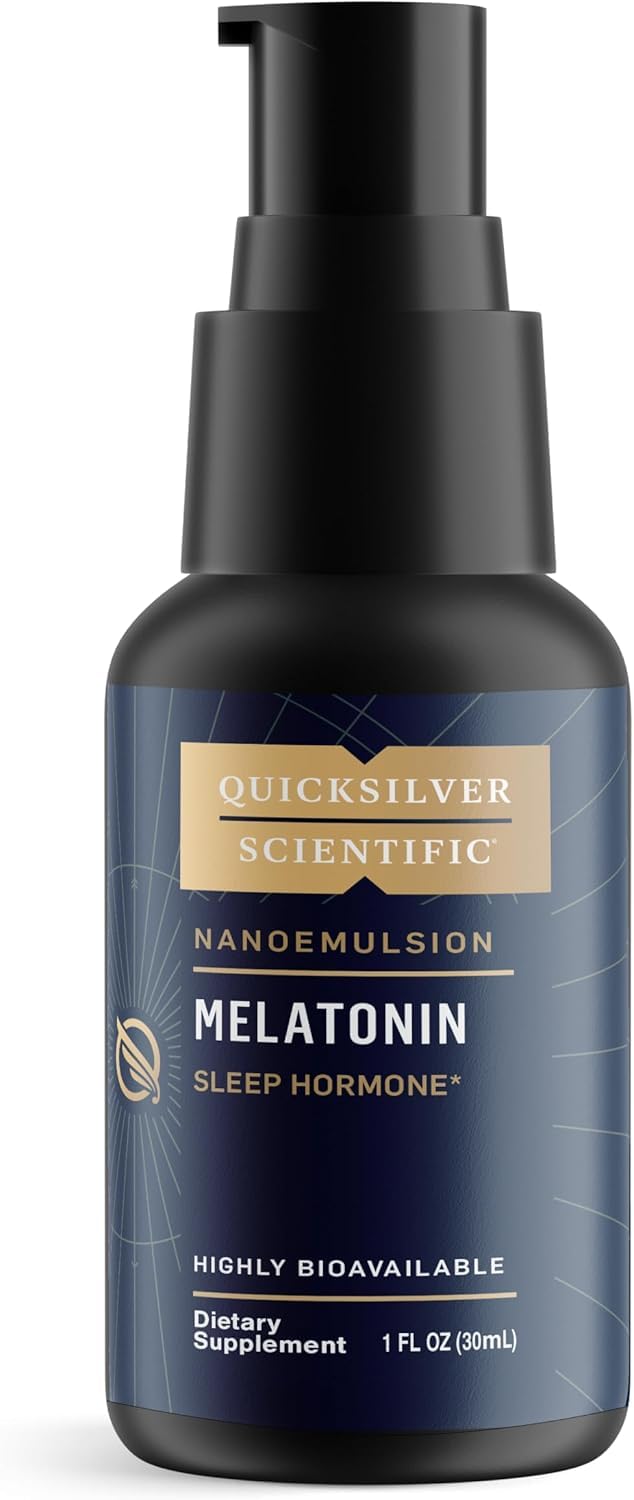 Flacon de mélatonine liposomale Quicksilver Scientific 30 ml vue de face
