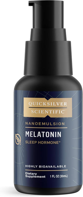 Flacon de mélatonine liposomale Quicksilver Scientific 30 ml vue de face