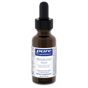 Flacon de mélatonine liquide Pure Encapsulations 30 ml vue de face
