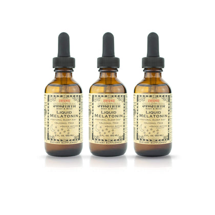 Flacon de mélatonine liquide Svasthya 2 oz vue de face